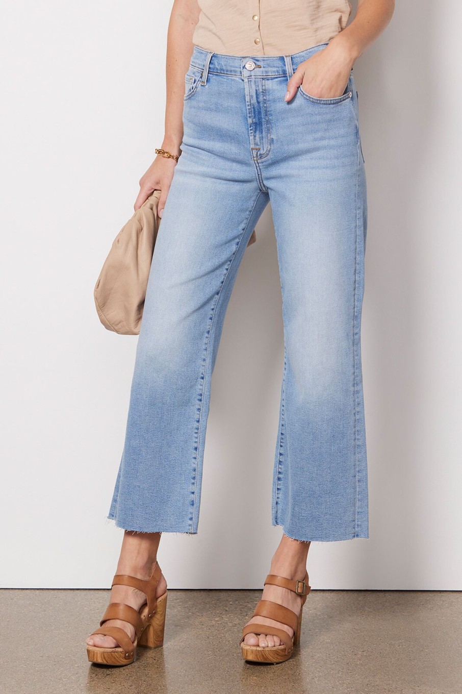 Clothing 7 FOR ALL MANKIND | Cropped Alexa Jean