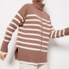 Clothing LINE AND DOT | Stripe Turtleneck Pullover