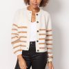 Clothing FRAME | Breton Stripe Cardigan