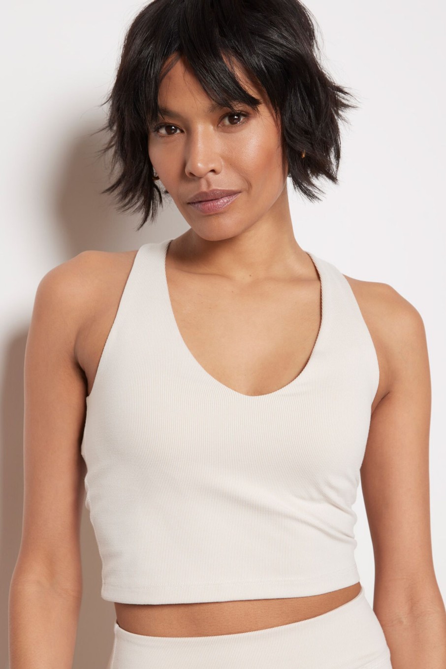 Clothing BEYOND YOGA | Heather Rib Fresh Cut Cropped Tank