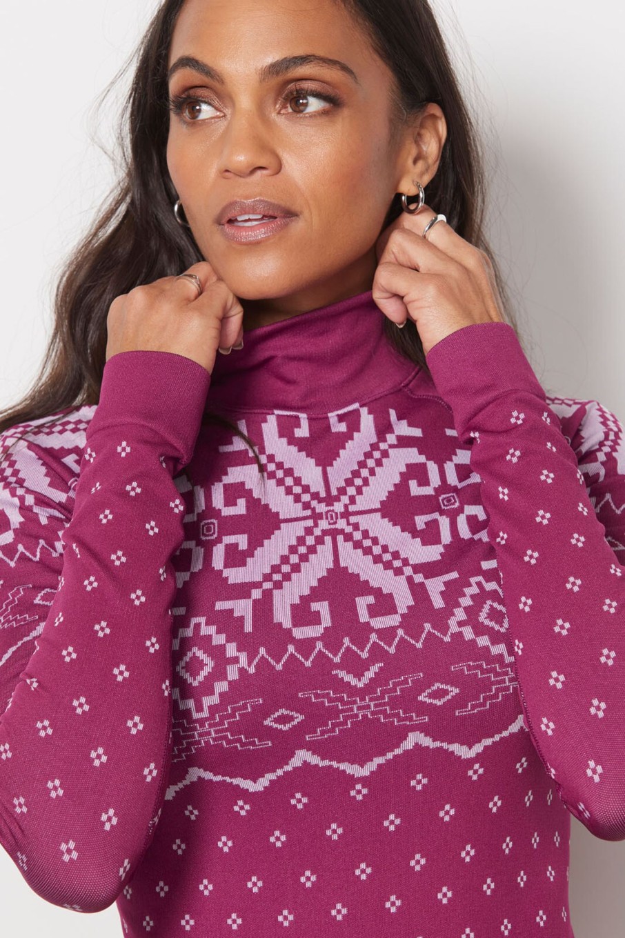 Clothing SWEATY BETTY | Modal Fairisle Base Layer Top