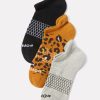 Shoes & Accessories BOMBAS | 3 Pack Ankle Socks With Leopard