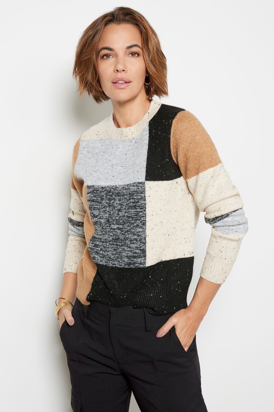 Clothing JOHN + JENN | Josie Colorblock Pullover