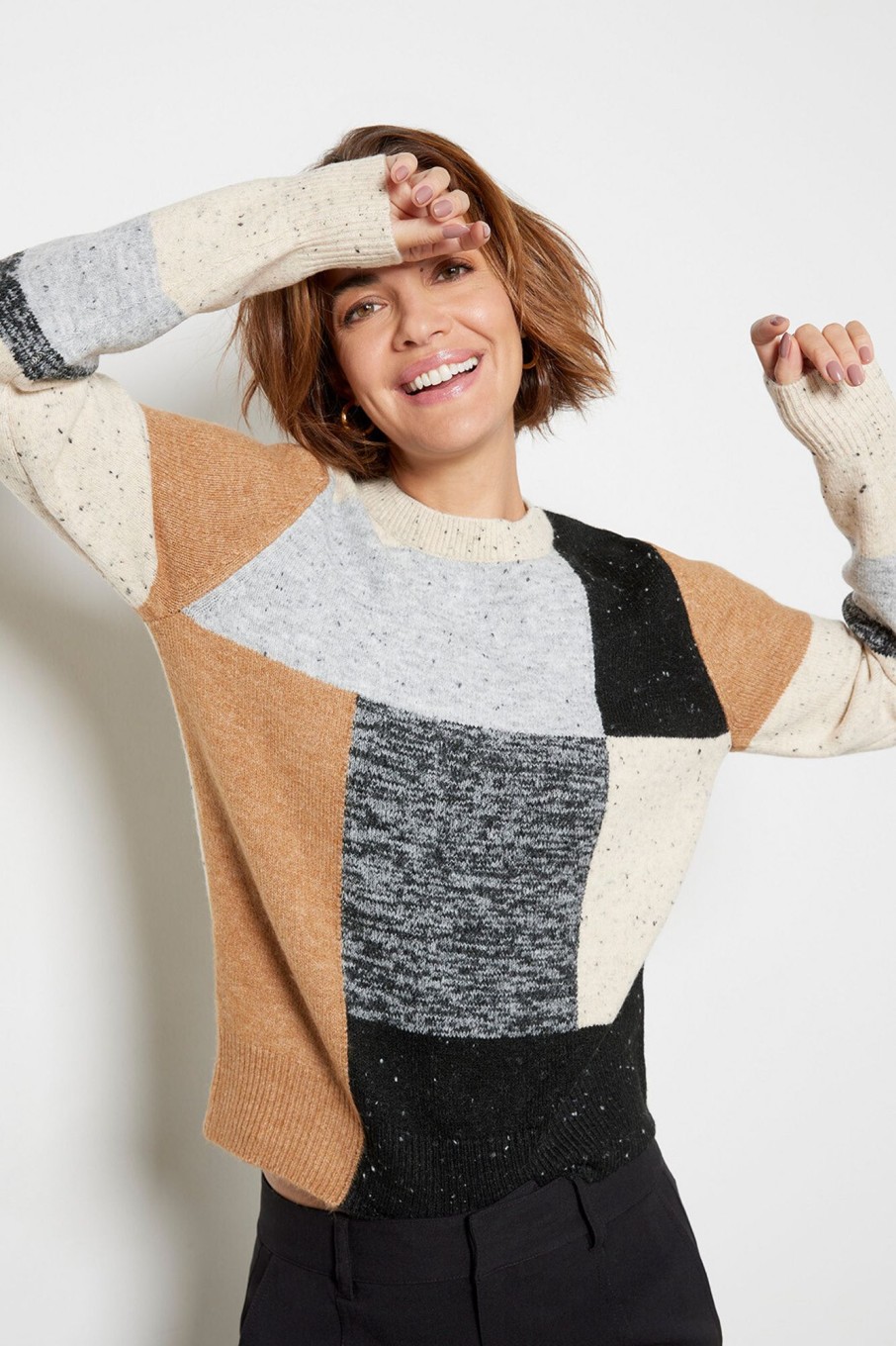 Clothing JOHN + JENN | Josie Colorblock Pullover