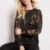 Clothing EVEREVE | Adele Leopard Shine Top