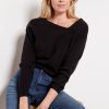 Clothing LINE AND DOT | Favorite Off Shoulder Ribbed Pullover