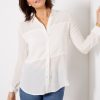 Clothing SPANX | Low Maintenance Silk Button Down