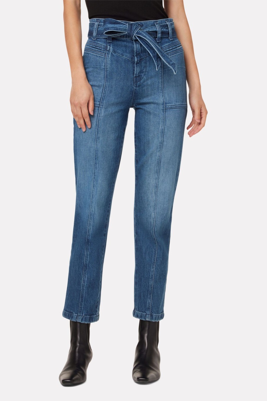 Clothing HUDSON | Utility Straight Ankle Jean With Belt