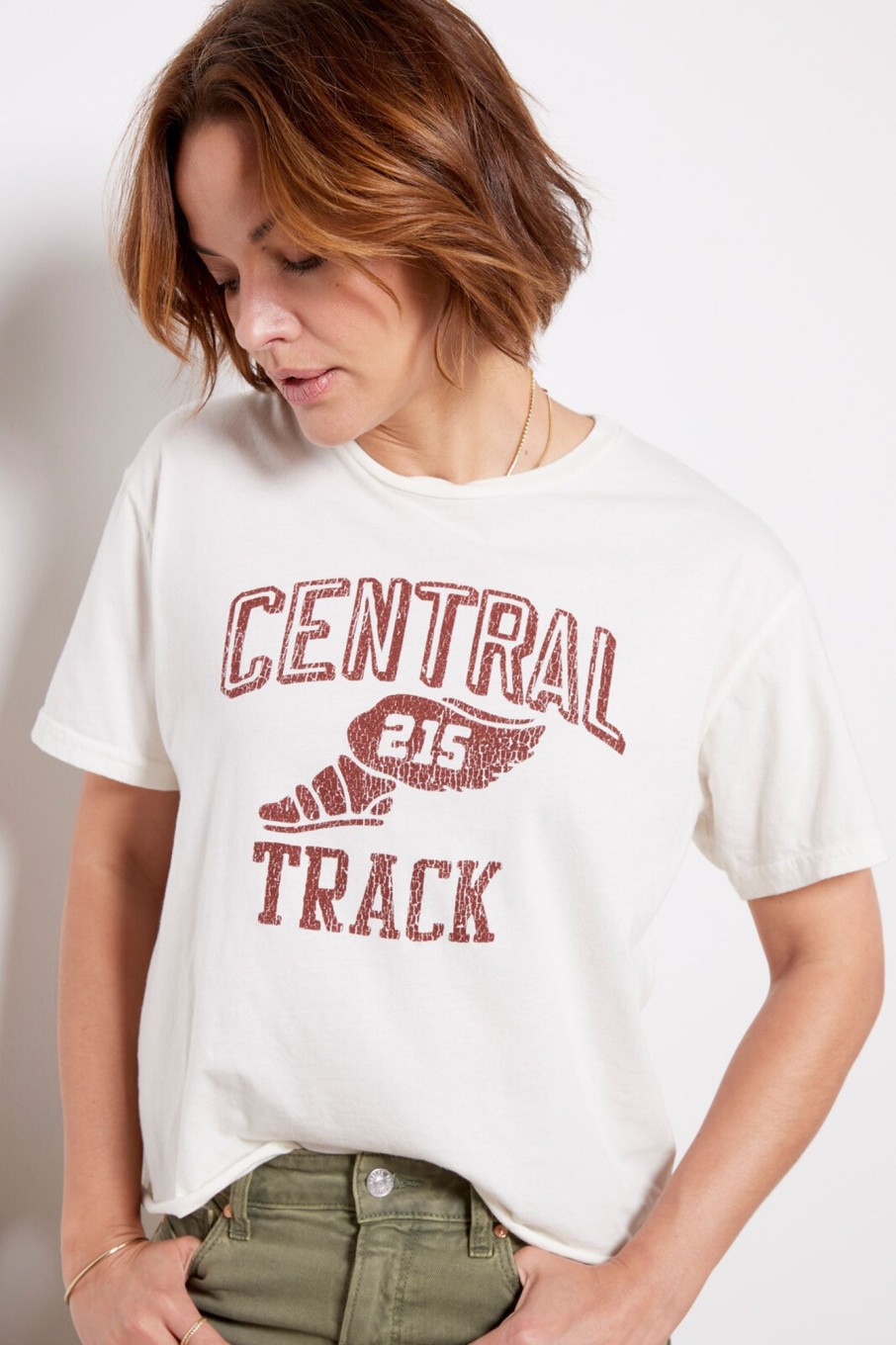 Clothing RETRO BRAND BLACK LABEL | Central Track Tee