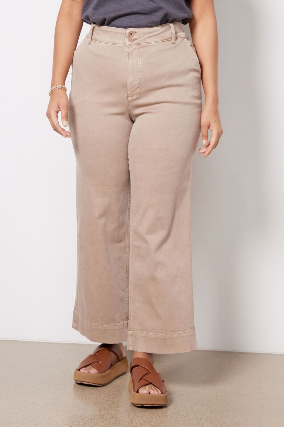 Clothing KUT FROM THE KLOTH | Charlotte High Rise Wide Leg Crop