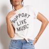 Clothing RETRO BRAND BLACK LABEL | Support Live Music Tee