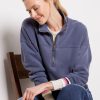 Clothing SUNDRY | Stripe Rib Half Zip Pullover