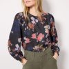 Clothing EVEREVE | Lua Blurry Floral Blouse