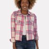 Clothing KUT FROM THE KLOTH | Lora Crop Shirt Jacket With Flap Pockets