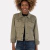 Clothing KUT FROM THE KLOTH | Julia Crop Jacket Drop Shoulder