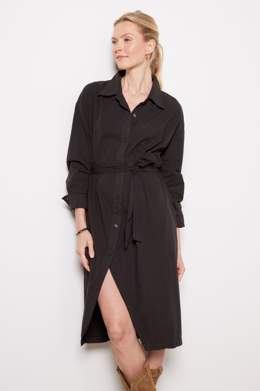 Clothing MONROW | Poplin Shirt Dress