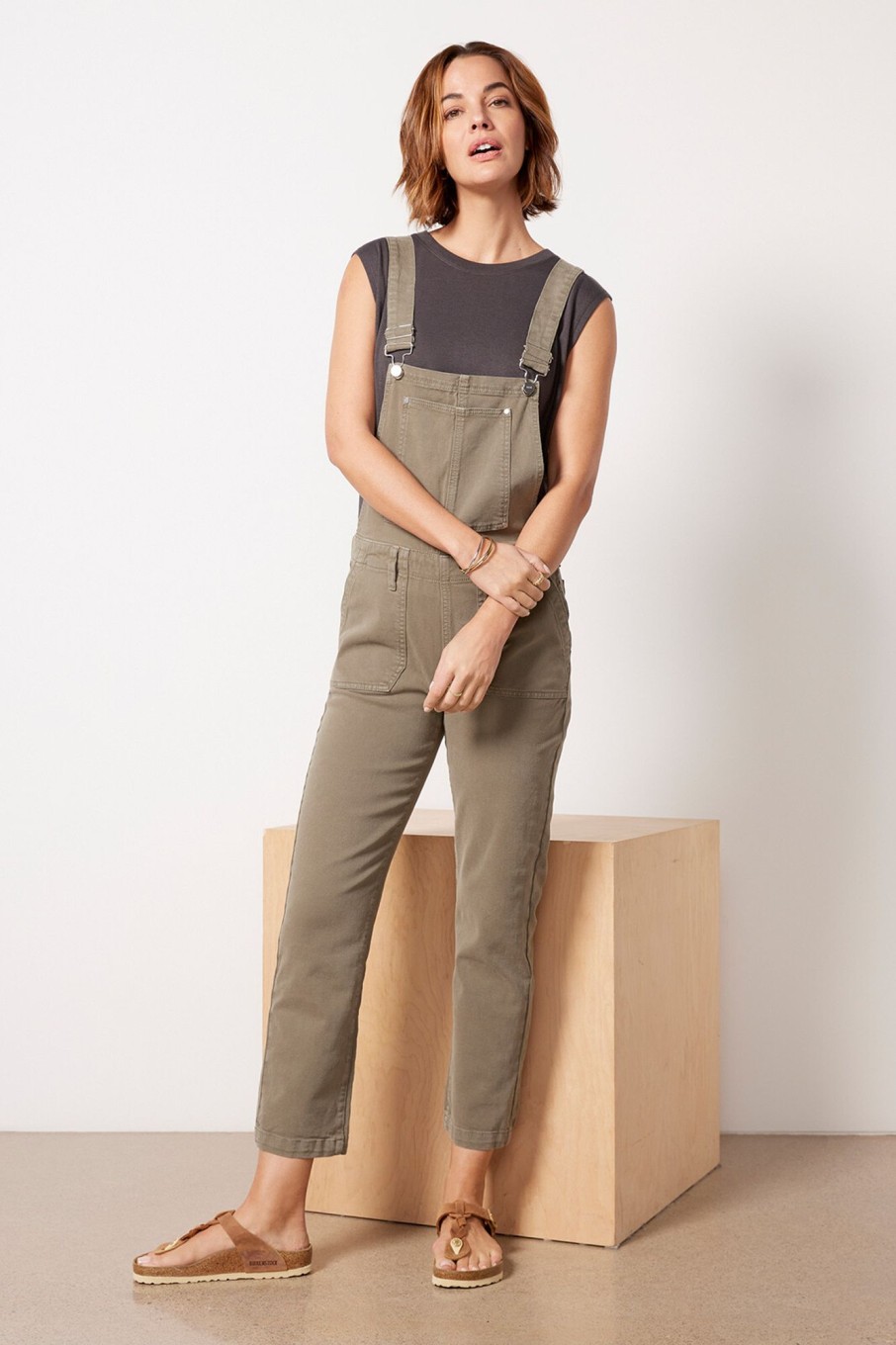 Clothing PAIGE | Mayslie Straight Ankle Overall