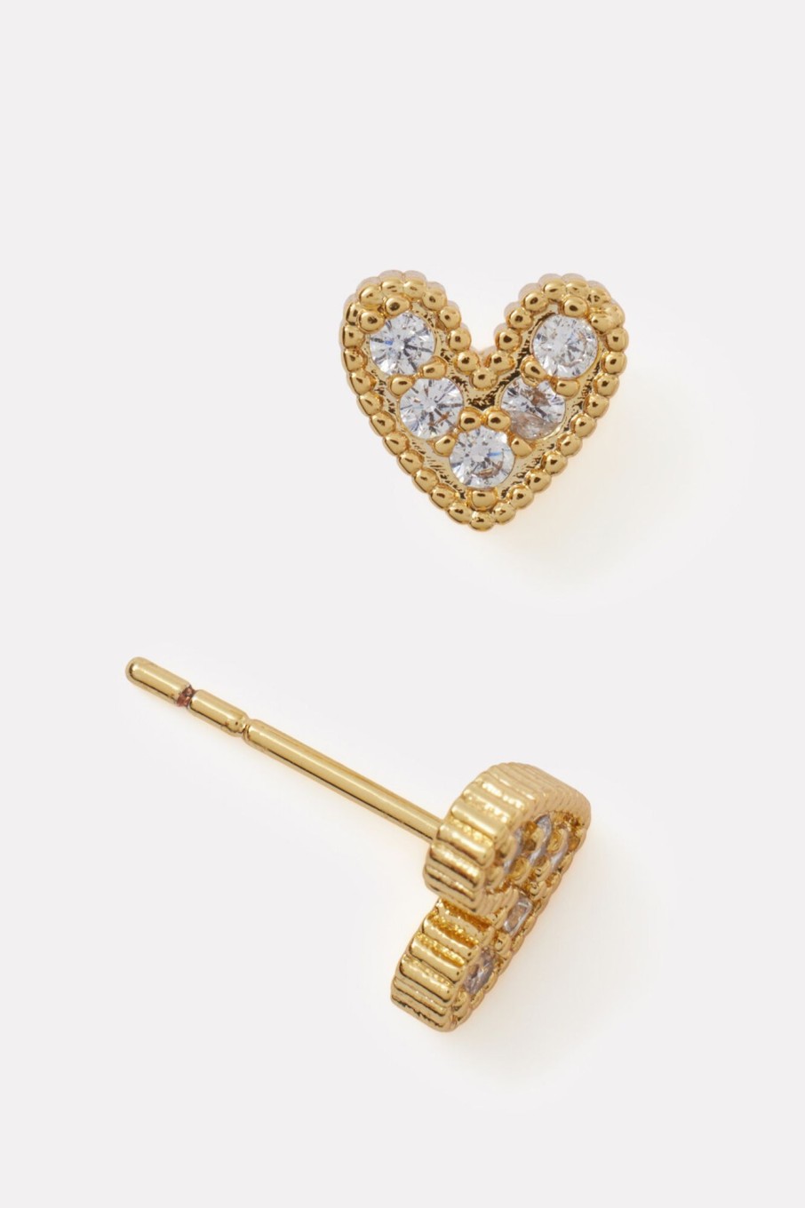 Shoes & Accessories EVEREVE | Lily Pave Heart Studs