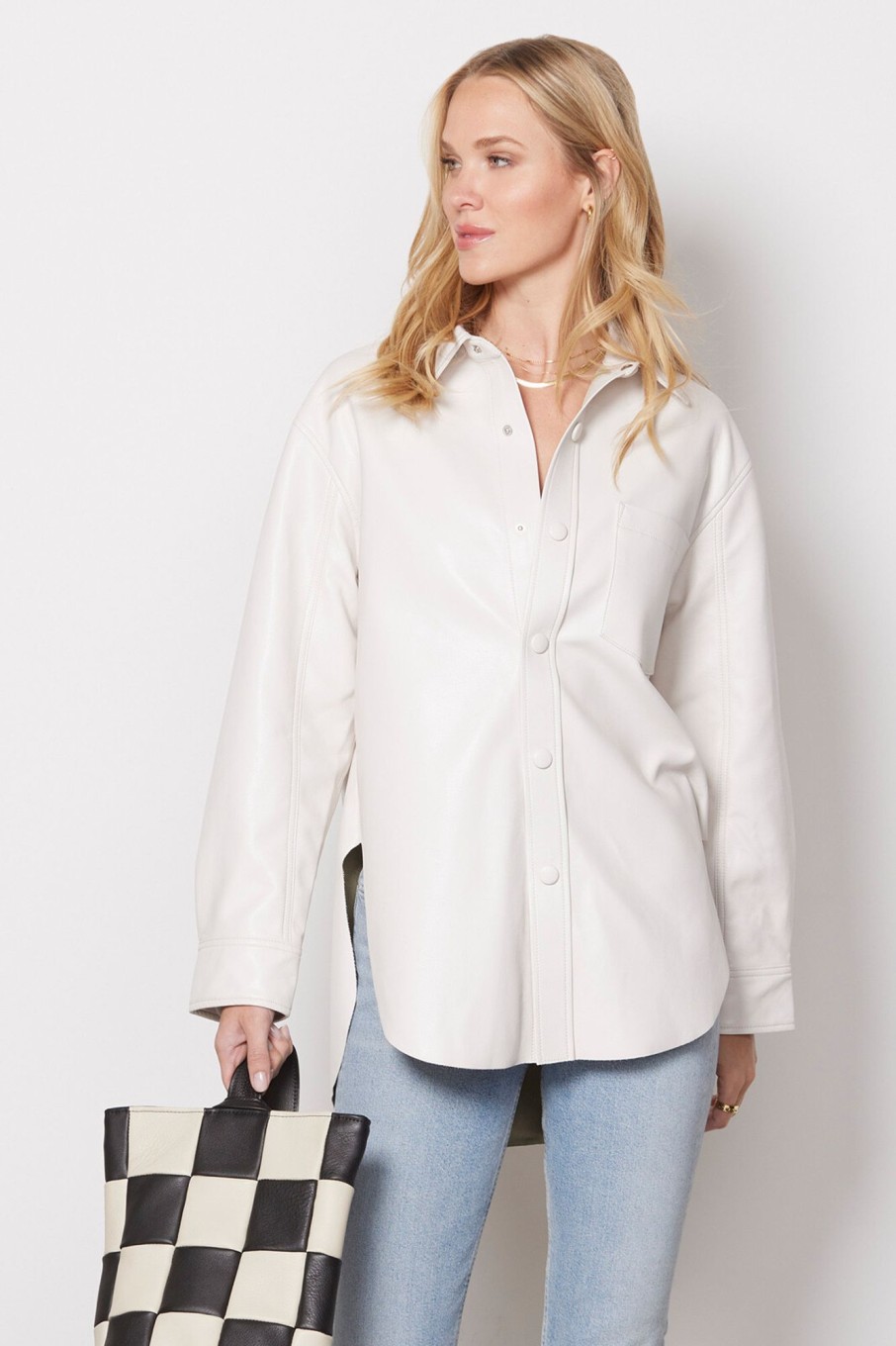 Clothing CITIZENS OF HUMANITY | Kayla Vegan Leather Shirt