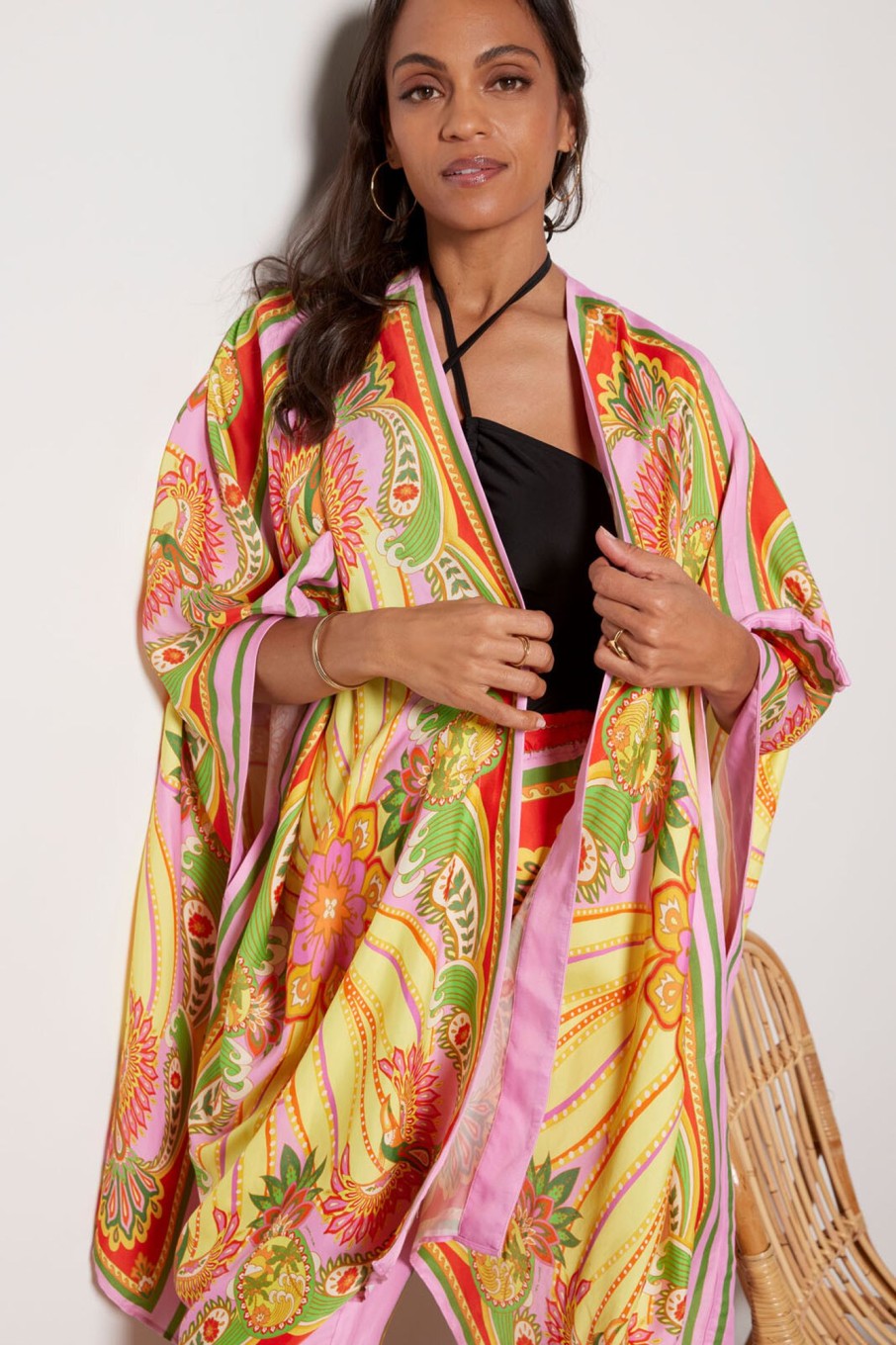 Clothing FARM RIO | Beach Toucans Scarf Multi Kimono