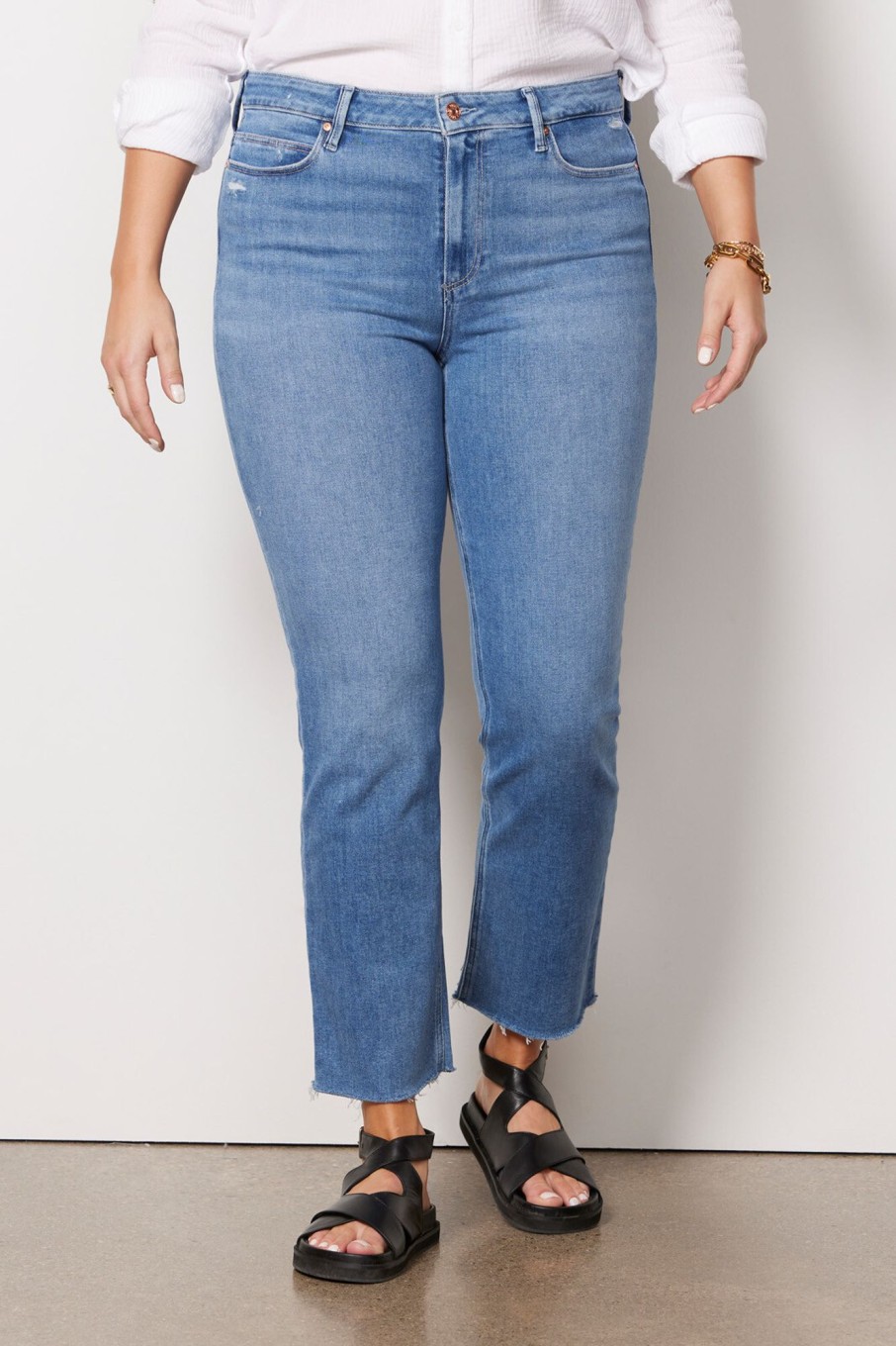 Clothing PAIGE | Cindy High Rise Straight Jean