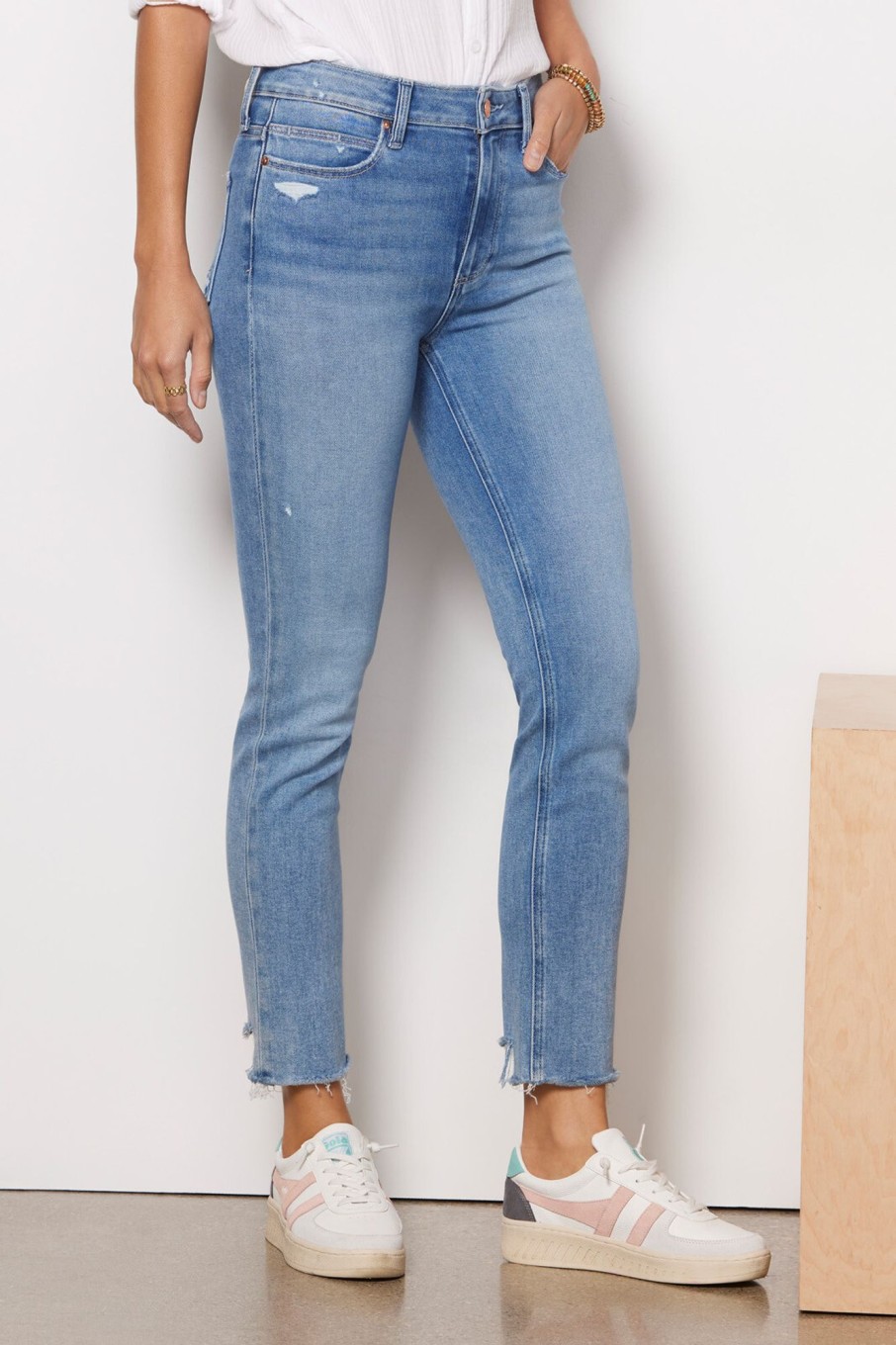 Clothing PAIGE | Cindy High Rise Straight Jean