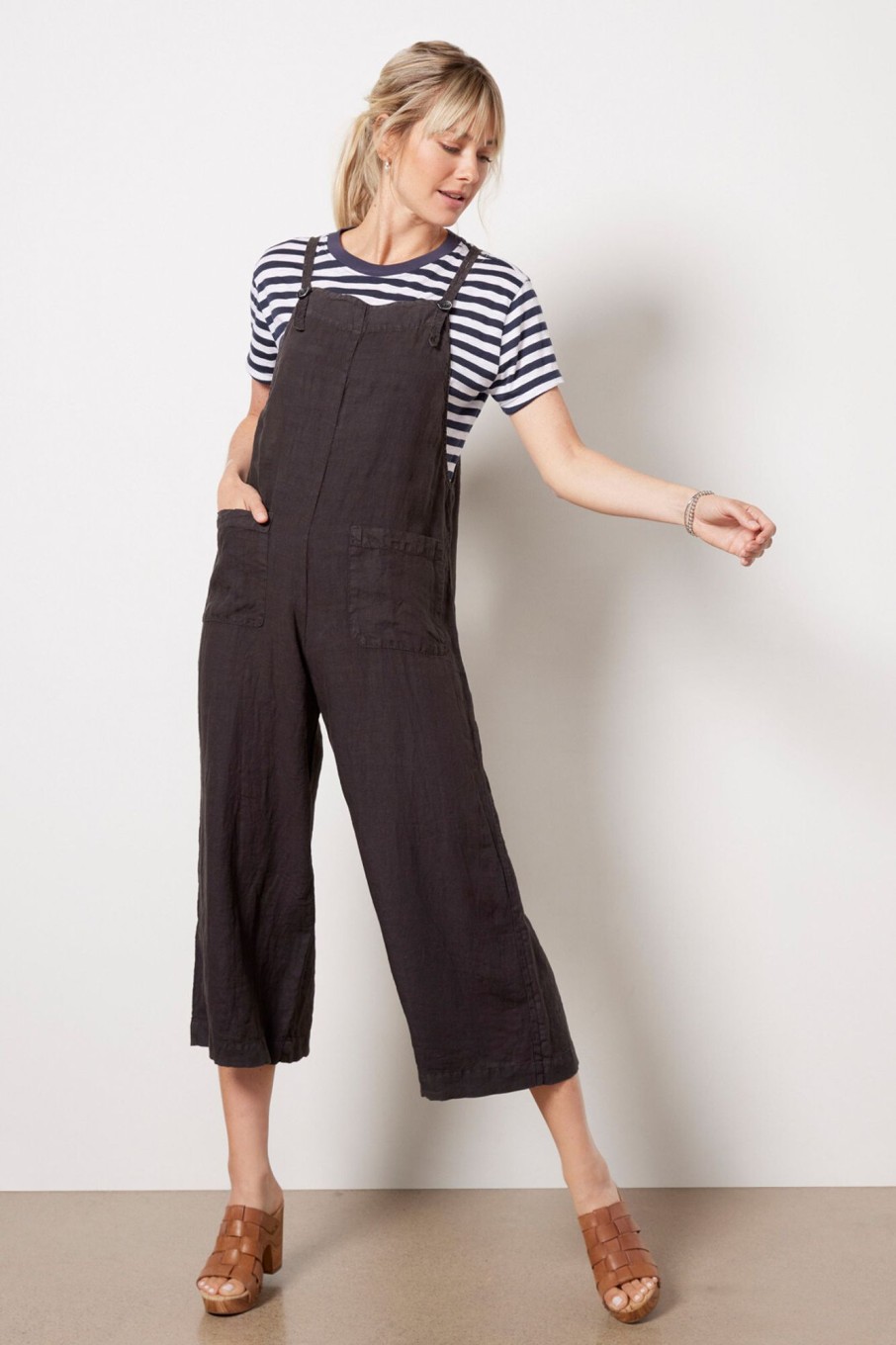 Clothing VELVET | Isabel Linen Overalls