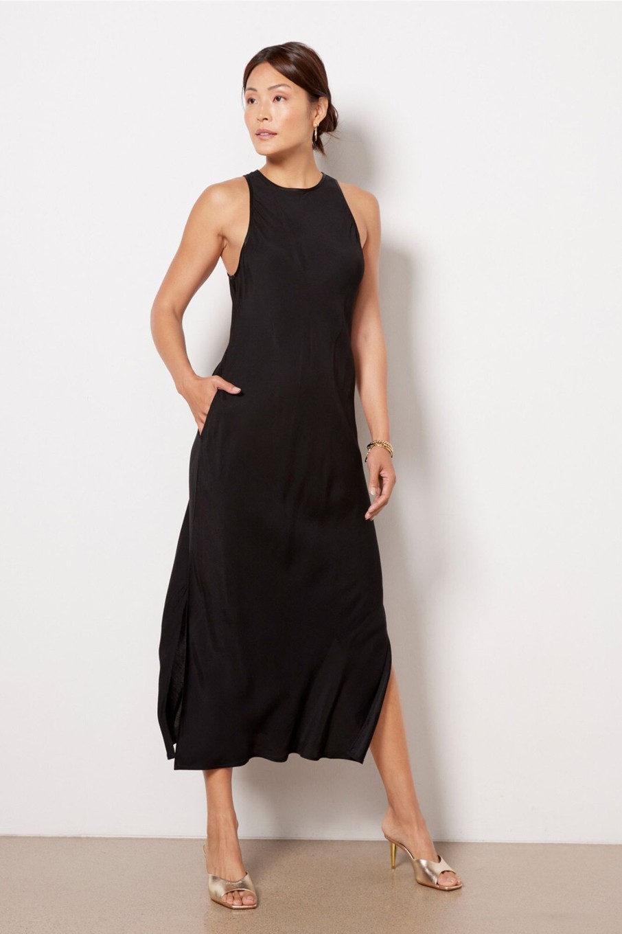 Clothing MONROW | Silky Tank Dress