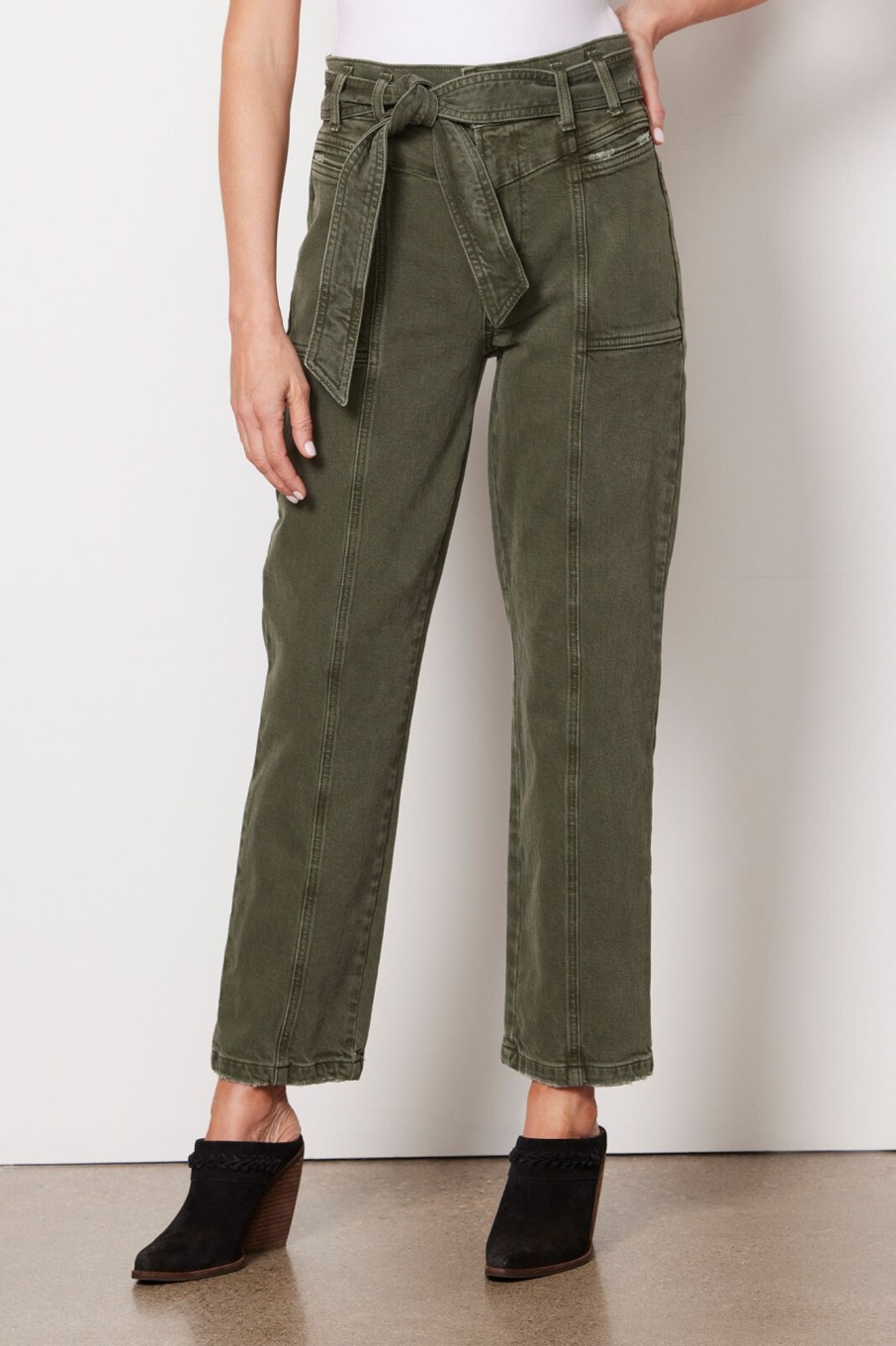 Clothing HUDSON | Utility Straight Ankle Jean With Belt