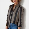 Clothing EVEREVE | Rylee Stripe Satin Shirt