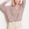 Clothing LNA | Blake Brushed Half Zip