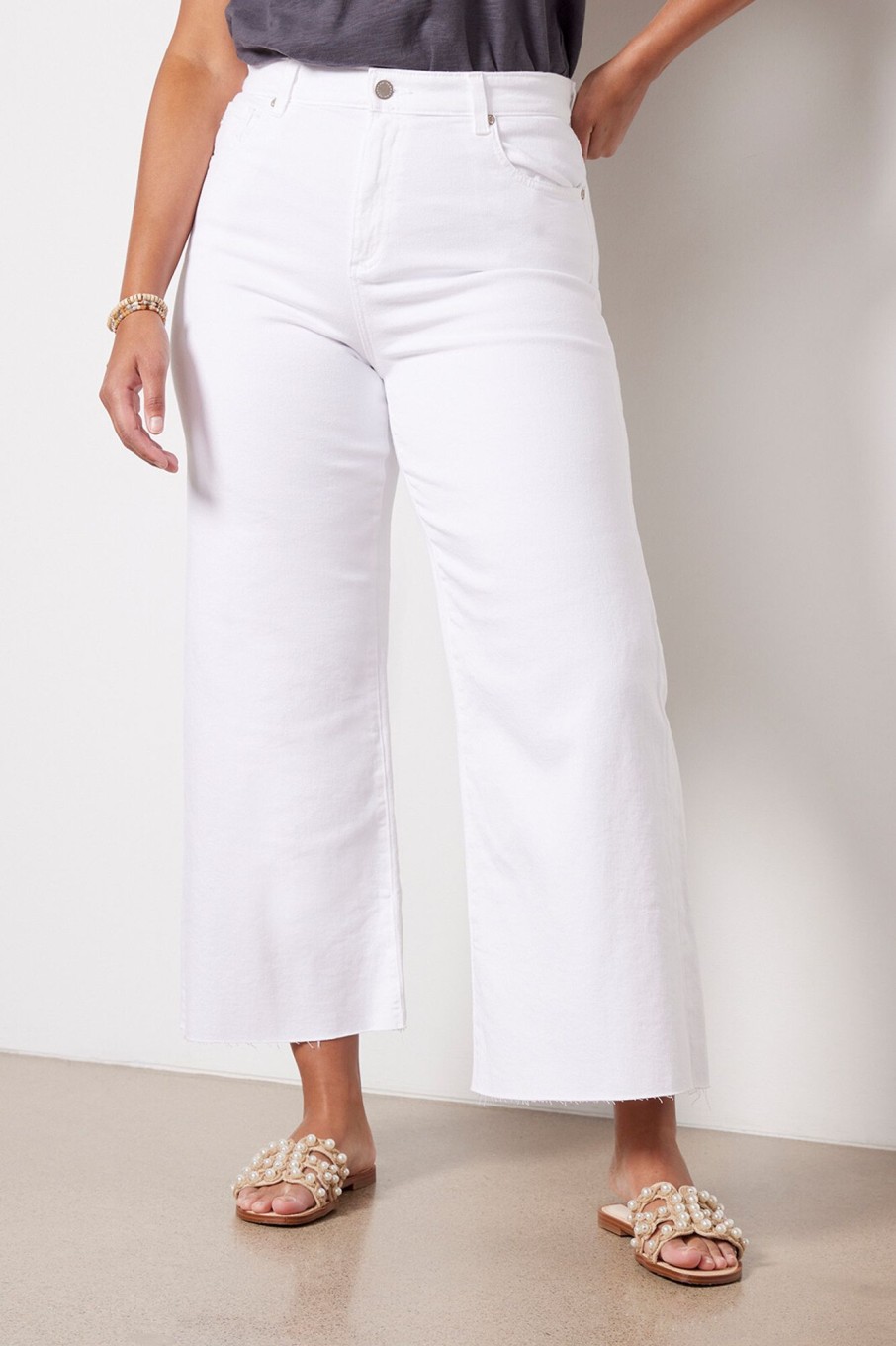 Clothing AG | Saige Wide Leg Crop Jean