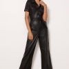 Clothing PAIGE | Anessa Short Sleeve Jumpsuit