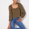 Clothing NATION LTD | Pascale Square Neck Top