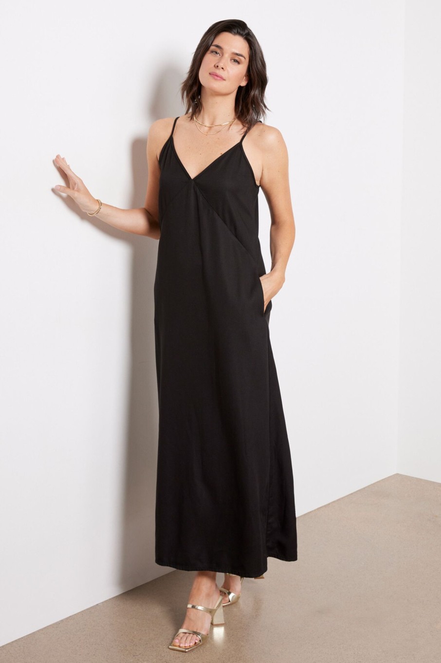 Clothing KUT FROM THE KLOTH | Kathleen Spaghetti Strap Dress