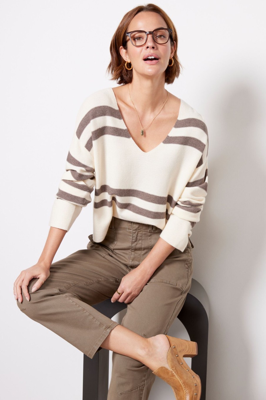 Clothing LNA | Luca Stripe Sweater