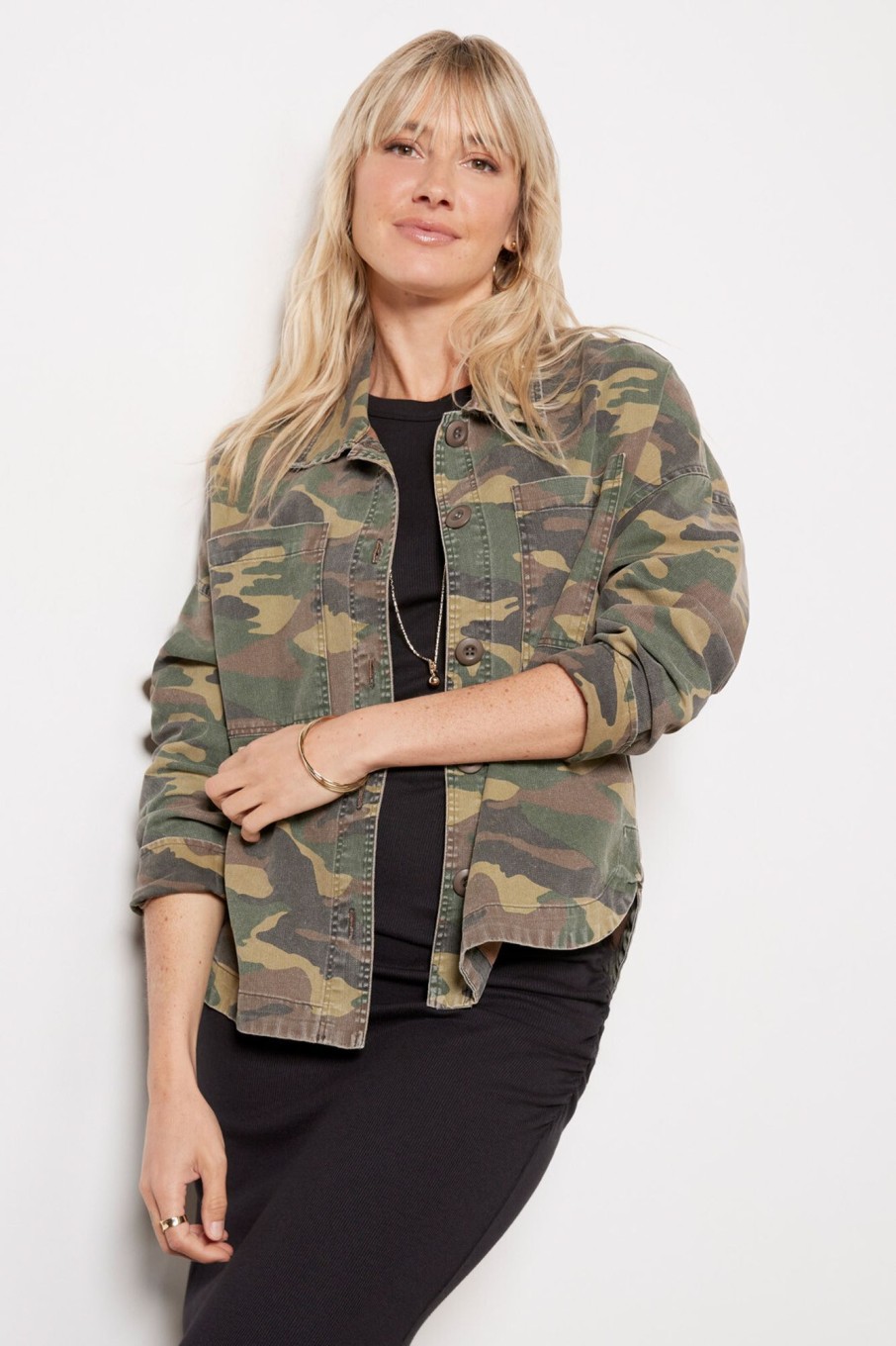 Clothing SUNDRY | Camo Shacket