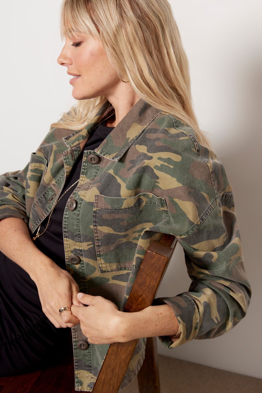 Clothing SUNDRY | Camo Shacket