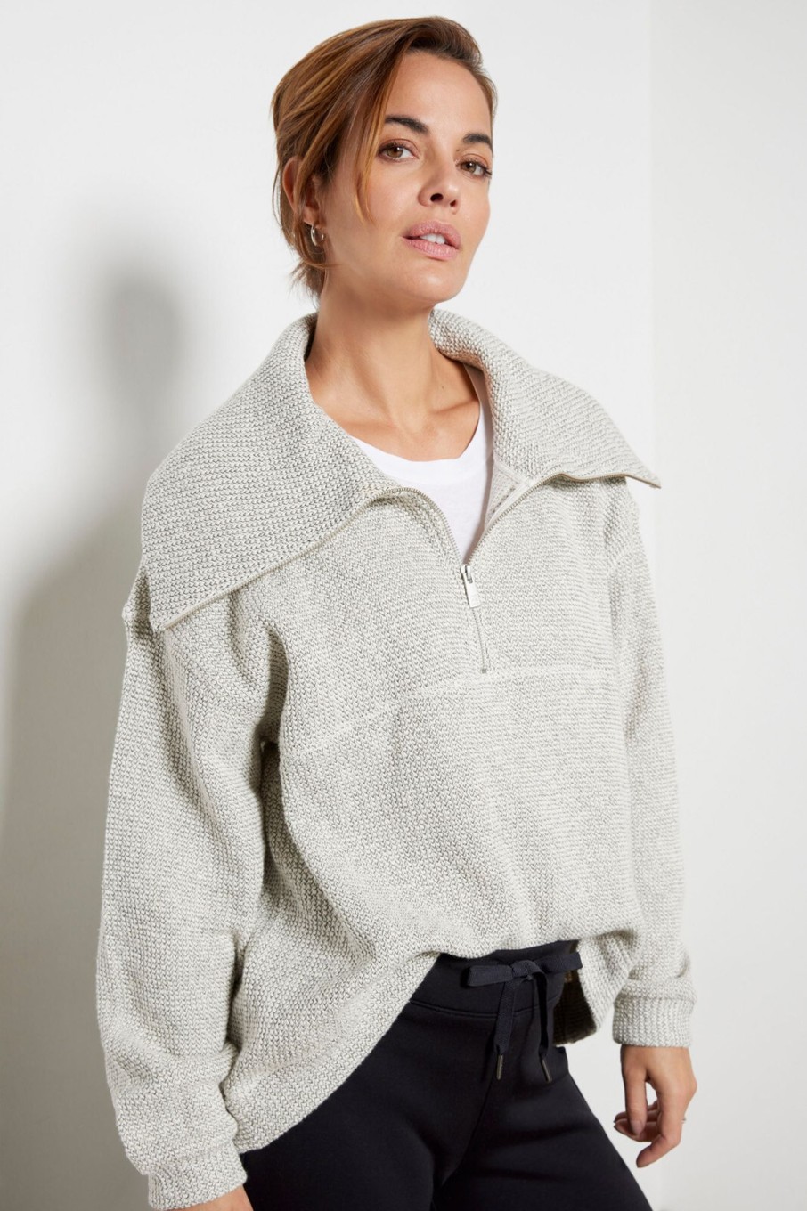 Clothing SWEATY BETTY | Restful Boucle Half Zip