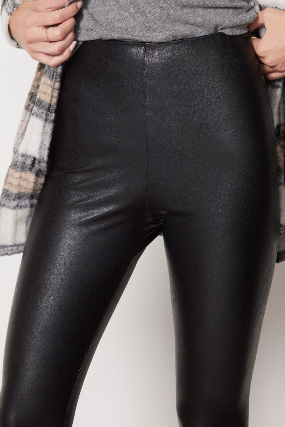 Clothing COMMANDO | 7/8 Faux Leather Legging