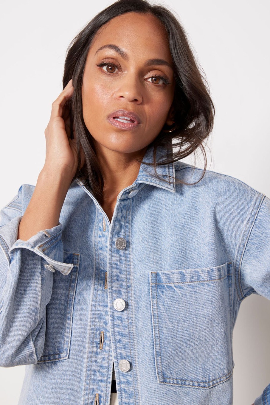 Clothing Z SUPPLY | All Day Cropped Denim Jacket