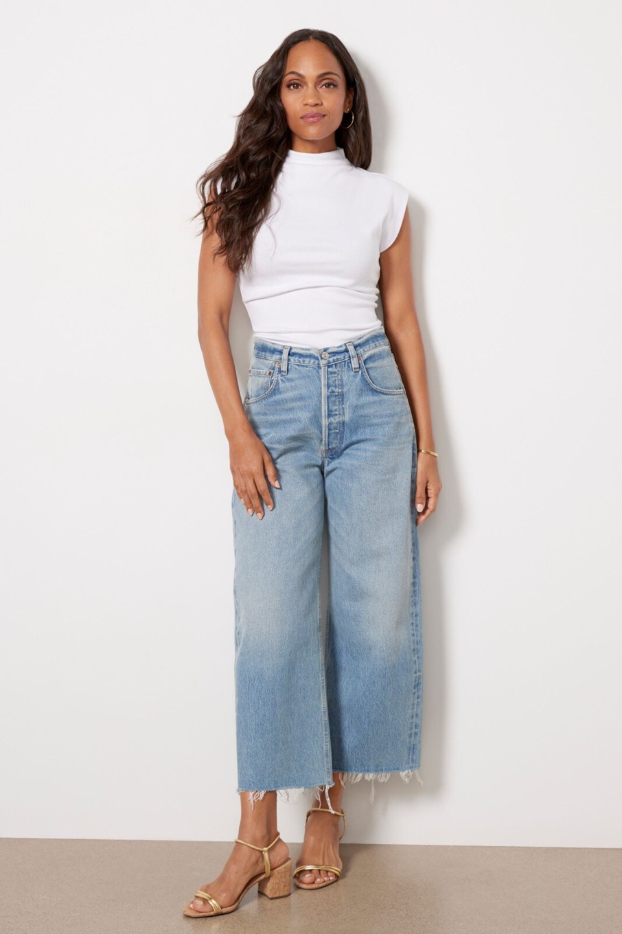 Clothing CITIZENS OF HUMANITY | Ayla Raw Hem Crop