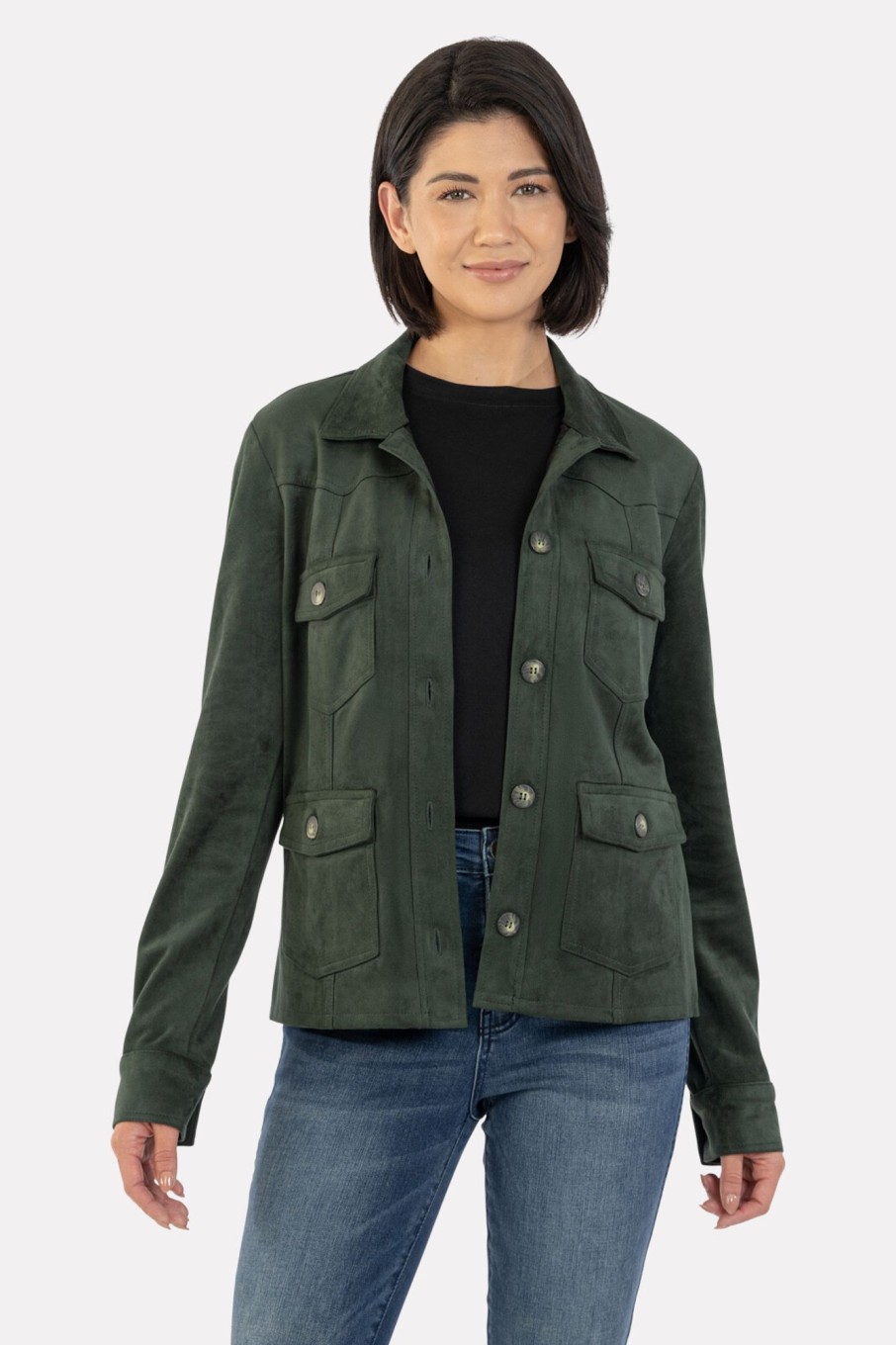 Clothing KUT FROM THE KLOTH | Lilee Button Jacket With Flap Pockets