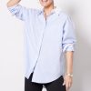 Clothing GOOD AMERICAN | Yarndye Poplin Good Shirt