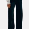 Clothing FAHERTY | Stretch Silk Velvet Genevieve Pant