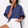 Clothing MONROW | Poplin Oversized Shirt