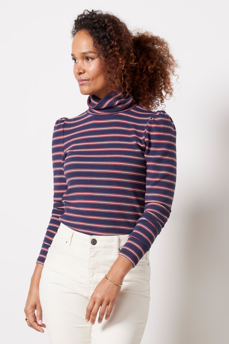 Clothing EVEREVE | Quincy Stripe Rib Top