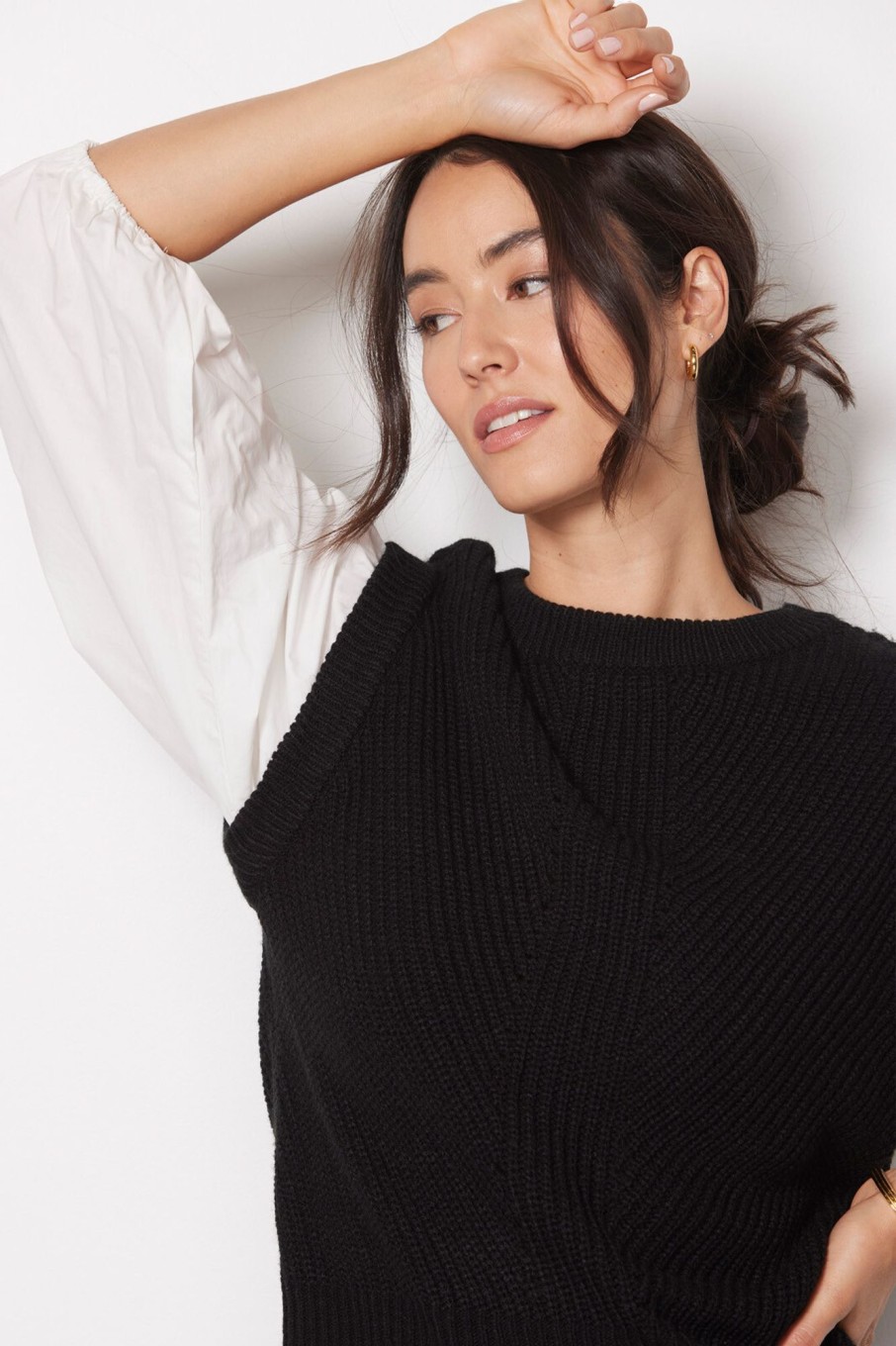 Clothing SANCTUARY | Layered Look Sweater