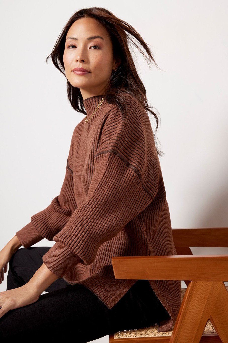 Clothing VARLEY | Emile Rib Knit Pullover