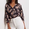 Clothing EVEREVE | Stella Ruffle Floral Top